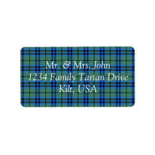 Keith Tartan Étiquette