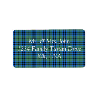 Keith Tartan Étiquette