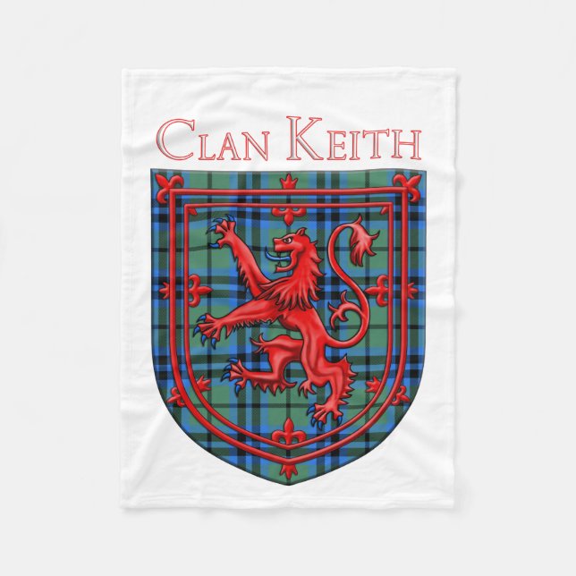 Keith Tartan Scottish Plädoyer Lion Rampant Fleecedecke (Vorderseite)