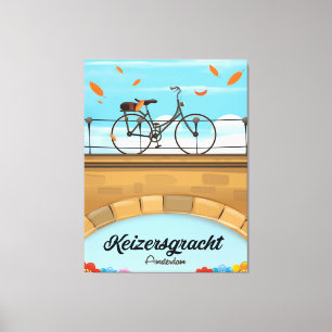 Keizersgracht Canal Amsterdam Reiseplakat Leinwanddruck