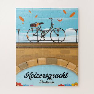 Keizersgracht-Kanal Amsterdam Reiseplakat