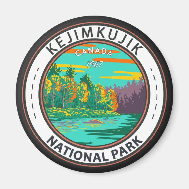 Kejimkujik Nationalpark immer noch Brook Canada Ab Magnet (Vorne)