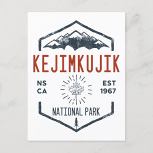 Kejimkujik-Nationalpark Kanada Vintage-Distressed Postkarte