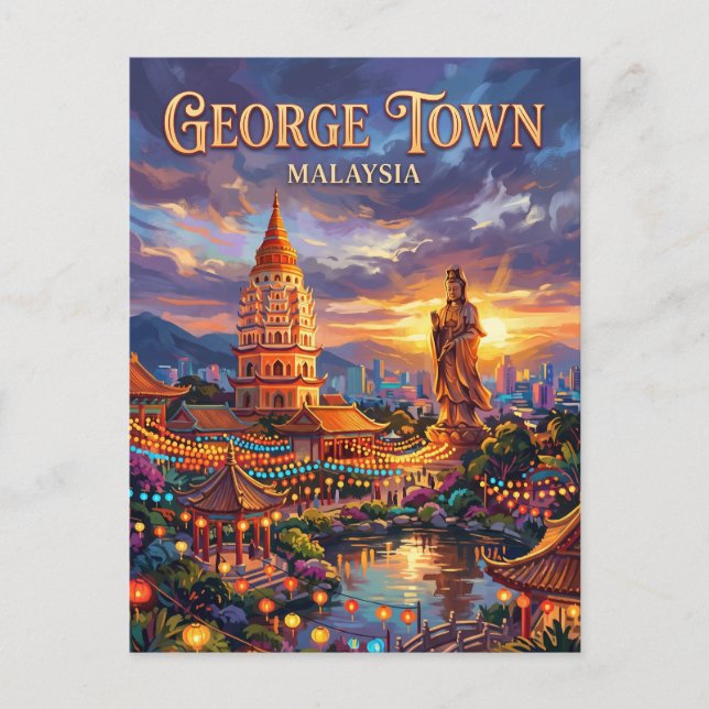 Kek Lok Si Tempel Malaysia Postkarte (Vorderseite)