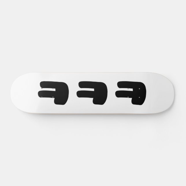 KEKEKE ㅋ ㅋ ㅋ Slang Skateboard (Horizontal)