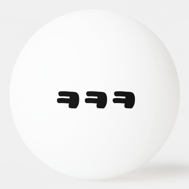 KEKEKE ㅋ ㅋ ㅋ Slang Tischtennisball (Vorderseite)