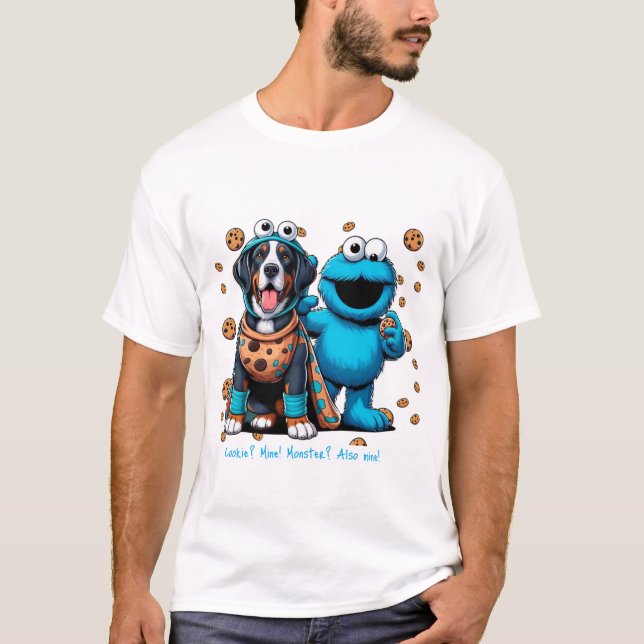 Keks? Mine! Monster? Auch meins! T-Shirt (Vorderseite)