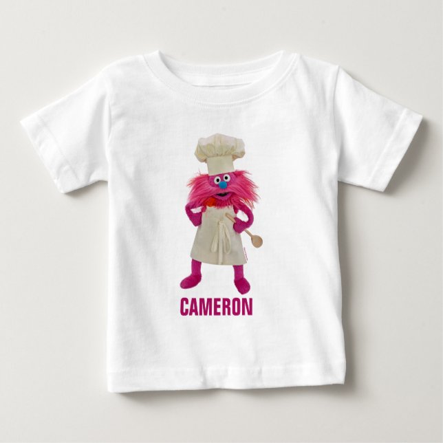 Keks Monster Food Truck | Gonger Posing Baby T-shirt (Vorderseite)