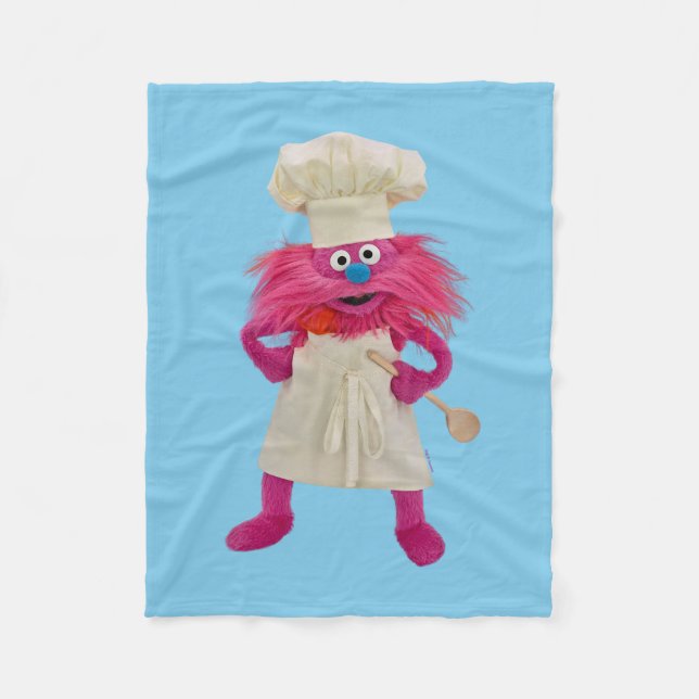 Keks Monster Food Truck | Gonger Posing Fleecedecke (Vorderseite)