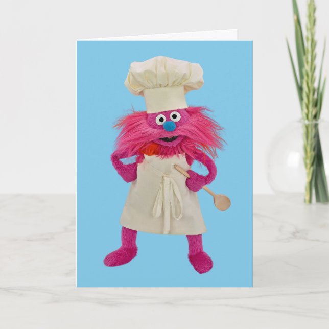 Keks Monster Food Truck | Gonger Posing Karte (Vorderseite)