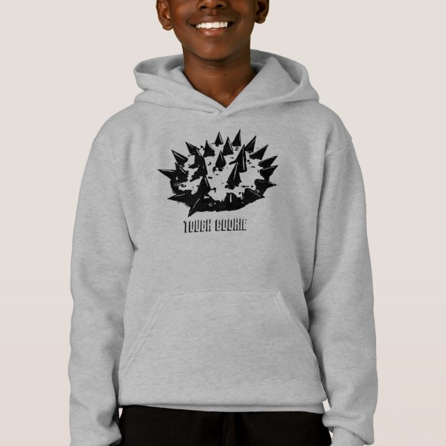 Keks, schwarz und weiß hoodie (Vorderseite)