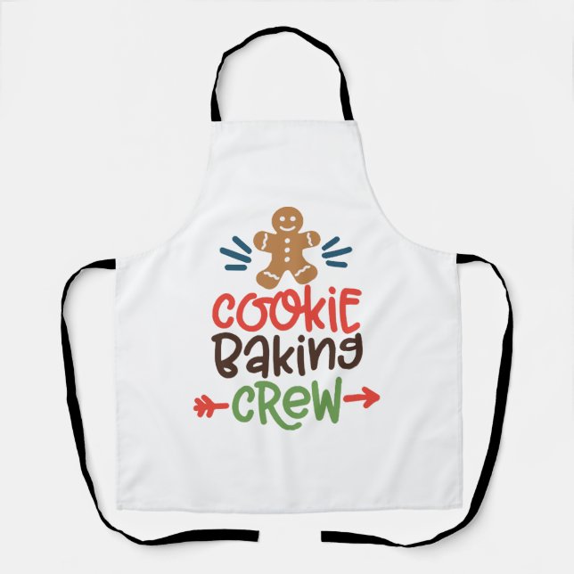 Keksbacken Crew Weihnachten Schürze (Vorderseite)