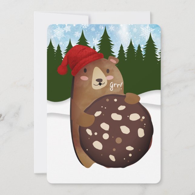 Keksbärengebäck hausgemacht von Weihnachten (Vorderseite)