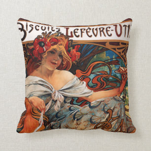 Kekse Alphonse Mucha Lefevre Utile Kissen