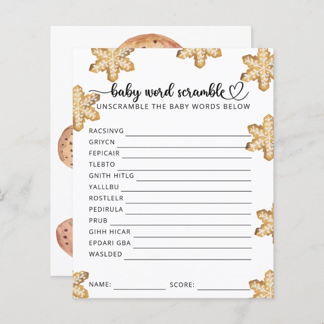 Kekse - Baby Scramble (Vorne/Hinten)