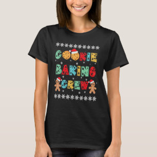 Kekse-Back-Crew-Gingerbread-Männer mit Weihnachtsh T-Shirt