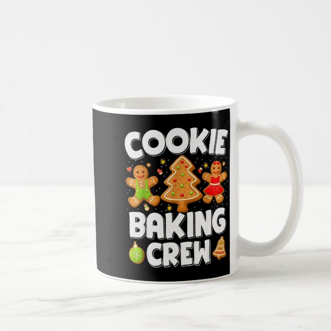 Kekse-Back-Crew Weihnachten Lebkuchen-Team Squad Kaffeetasse (Rechts)