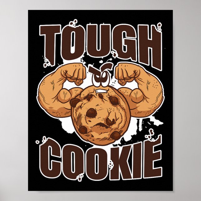 Kekse Bodybuilding Nahrung Muskulär Poster (Vorne)