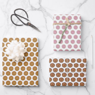Kekse Erdnuss Butter Rainbow Chip Pink Mattiert Geschenkpapier Set