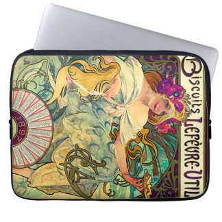 Kekse Lefevre-Utile von Alphonse Mucha (1896) Laptopschutzhülle