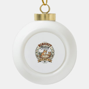 Kekse machen Kneten Katze Kekse machen Kneten Keramik Kugel-Ornament