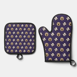 Kekse Ofenhandschuh & Topflappen-Set