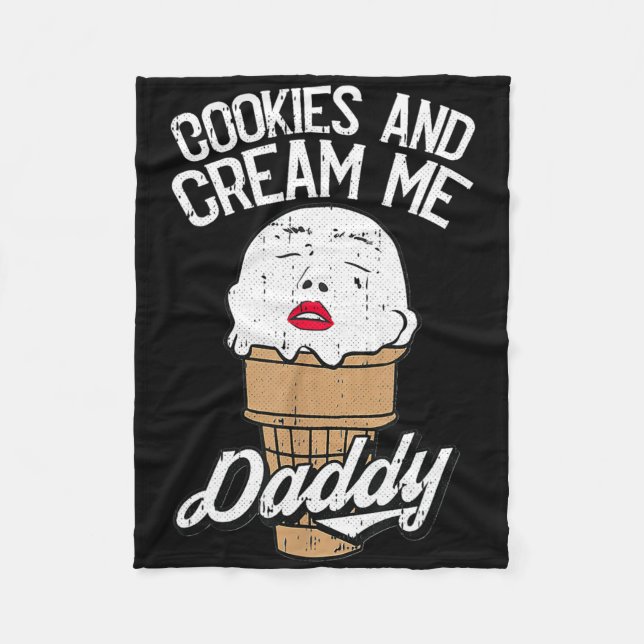 Kekse und creme Me Daddy Halloween Fleecedecke (Vorderseite)