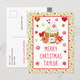 Kekse und Kakao Grün frohe Weihnachten