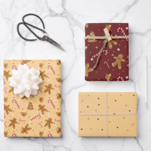 Kekse und Lebkuchen Geschenkpapier Set