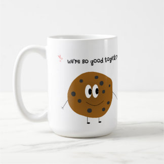 Kekse und Milch so gut zusammen Kaffeetasse
