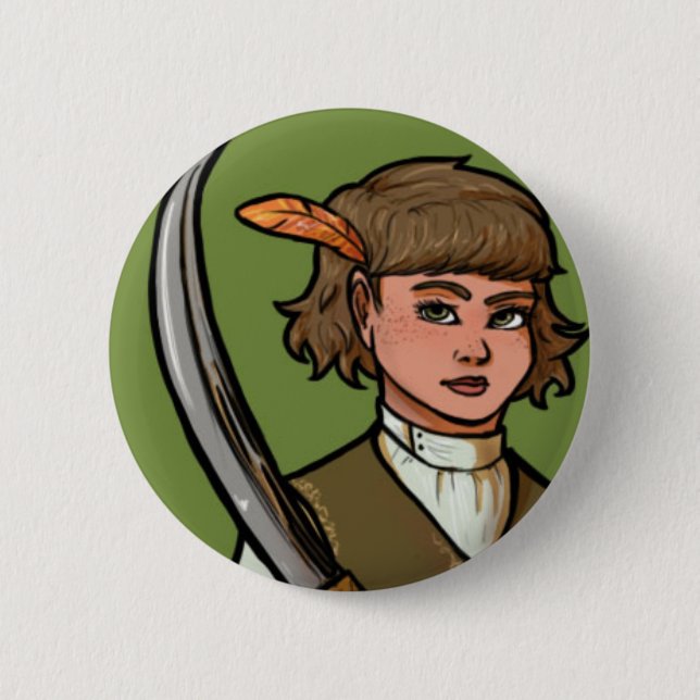 Keladry von Mindelan Knopf Button (Vorderseite)