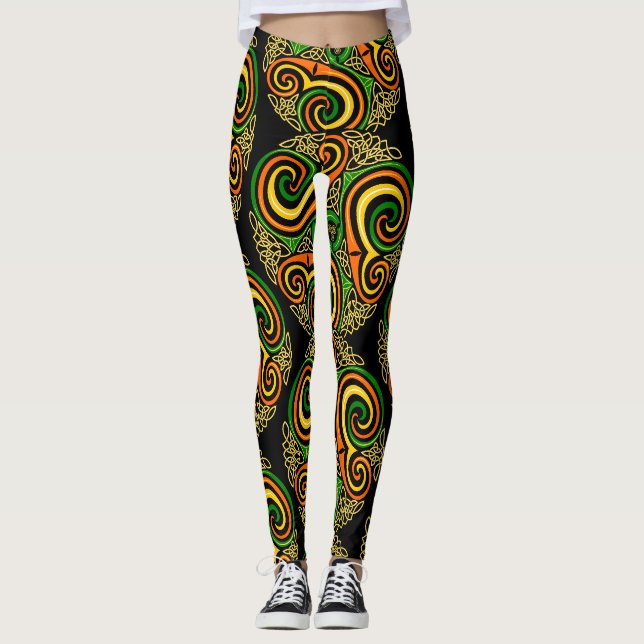 Kelchspirale Leggings (Vorderseite)