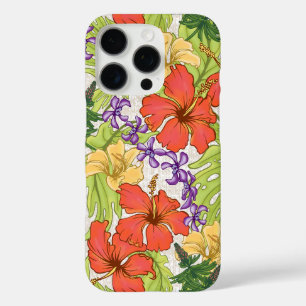Keleah Tropical Hawaiian Hibiskus und Orchideen iPhone 16 Pro Hülle