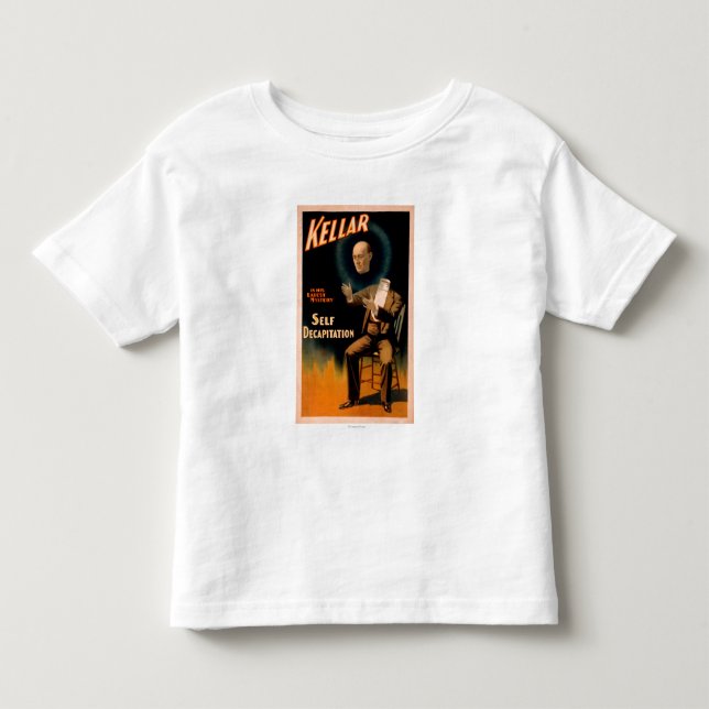 Kellar darstellende Selbstenthauptungs-Magie Kleinkind T-shirt (Vorderseite)