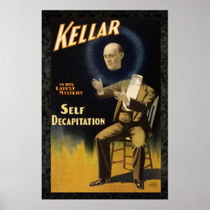 Kellar der Magier II Neuauflage Vintage 36 x 24 Po Poster