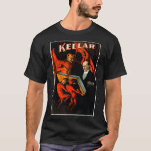 Kellar, der Zauberer mit dem bösen Vintage Poster T-Shirt