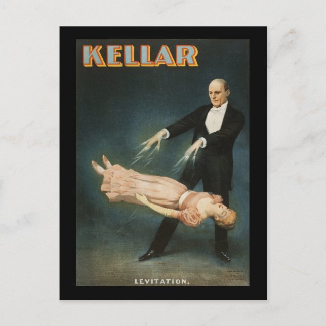 Kellar Levitation 2 Postkarte (Vorderseite)
