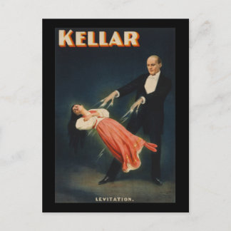 Kellar Levitation 3 Postkarte