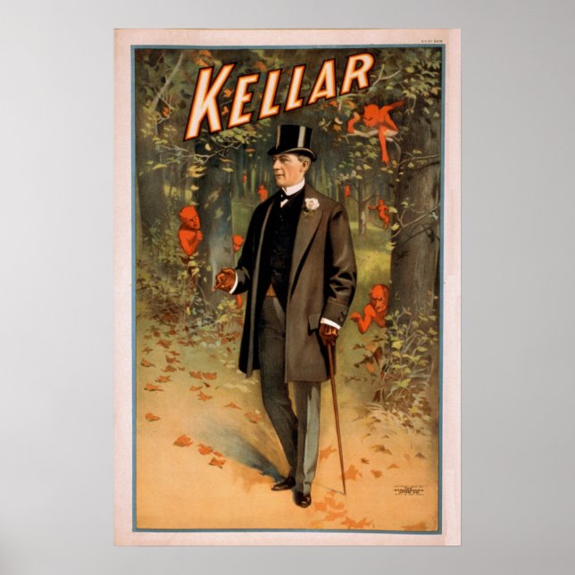 KELLAR Magician Illusionist VAUDEVILLE Poster (Vorne)