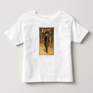 Kellar Porträt mit Teufel-förderndem Plakat Kleinkind T-shirt