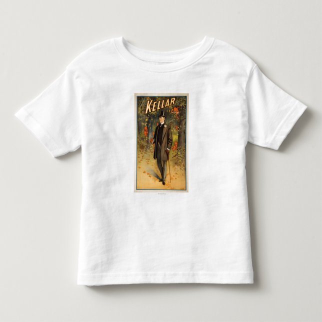 Kellar Porträt mit Teufel-förderndem Plakat Kleinkind T-shirt (Vorderseite)