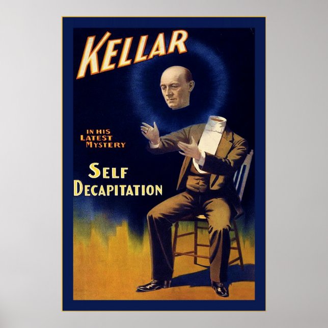 Kellar ~ Poster magicien Vintage (Devant)