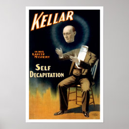 Kellar: Selbstentwertung, 1897. Vintag Magier Poster