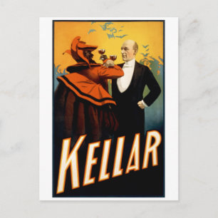Kellar - Trinkt mit dem Teufel Postkarte