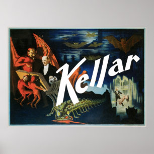 Kellars ~ Der Vintage Teufelsmagieakt Poster