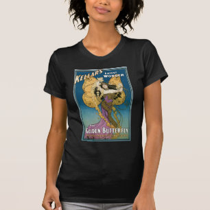 Kellars ~ goldener Schmetterlings-Vintage magische T-Shirt