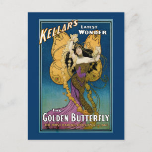 Kellars Neueste Wunder ~ Der Goldene Schmetterling Postkarte