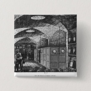 Keller der Bank von Frankreich in Paris, 1897 Button