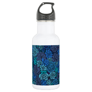 Keller Garten in Blau Edelstahlflasche