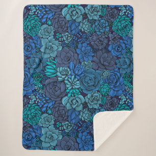 Keller Garten in Blau Sherpadecke